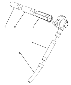 Tube Assembly Diagram and Parts List for 51547 (1000001 - 1999999)(1991) Lawn Boy Leaf Blower / Vacuum